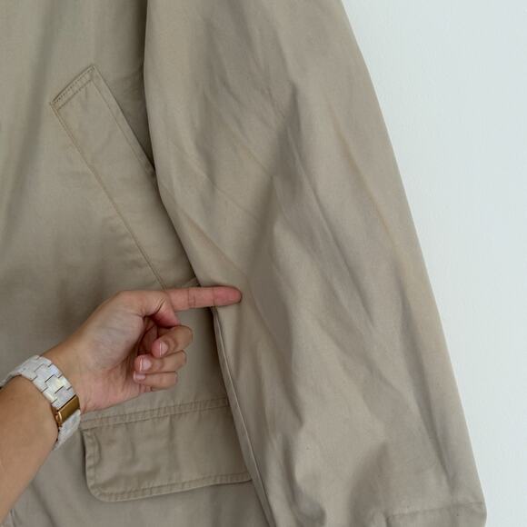Ralph Lauren Coat Mens XL Beige Chore Barn Fleece Lined Utility Pocket Jacket - Picture 3 of 10